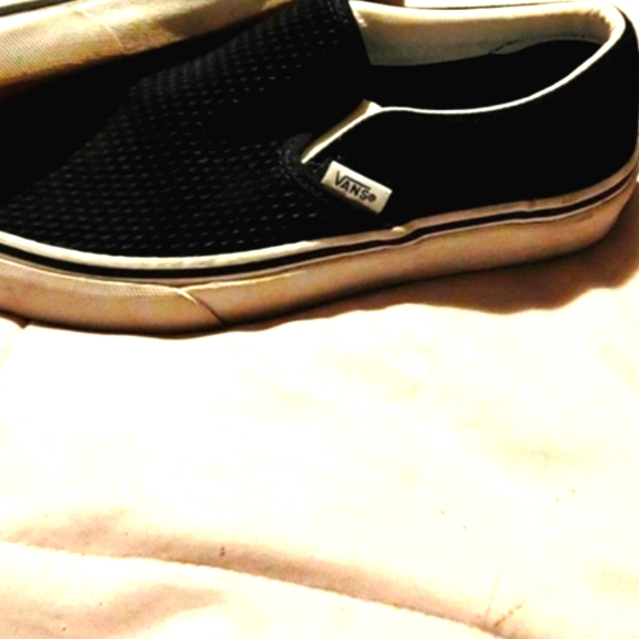 Vans Canvas Classic Black Slip On Shoes Unisex Size Men 4.5 Women 6.0 - Picture 6 of 6